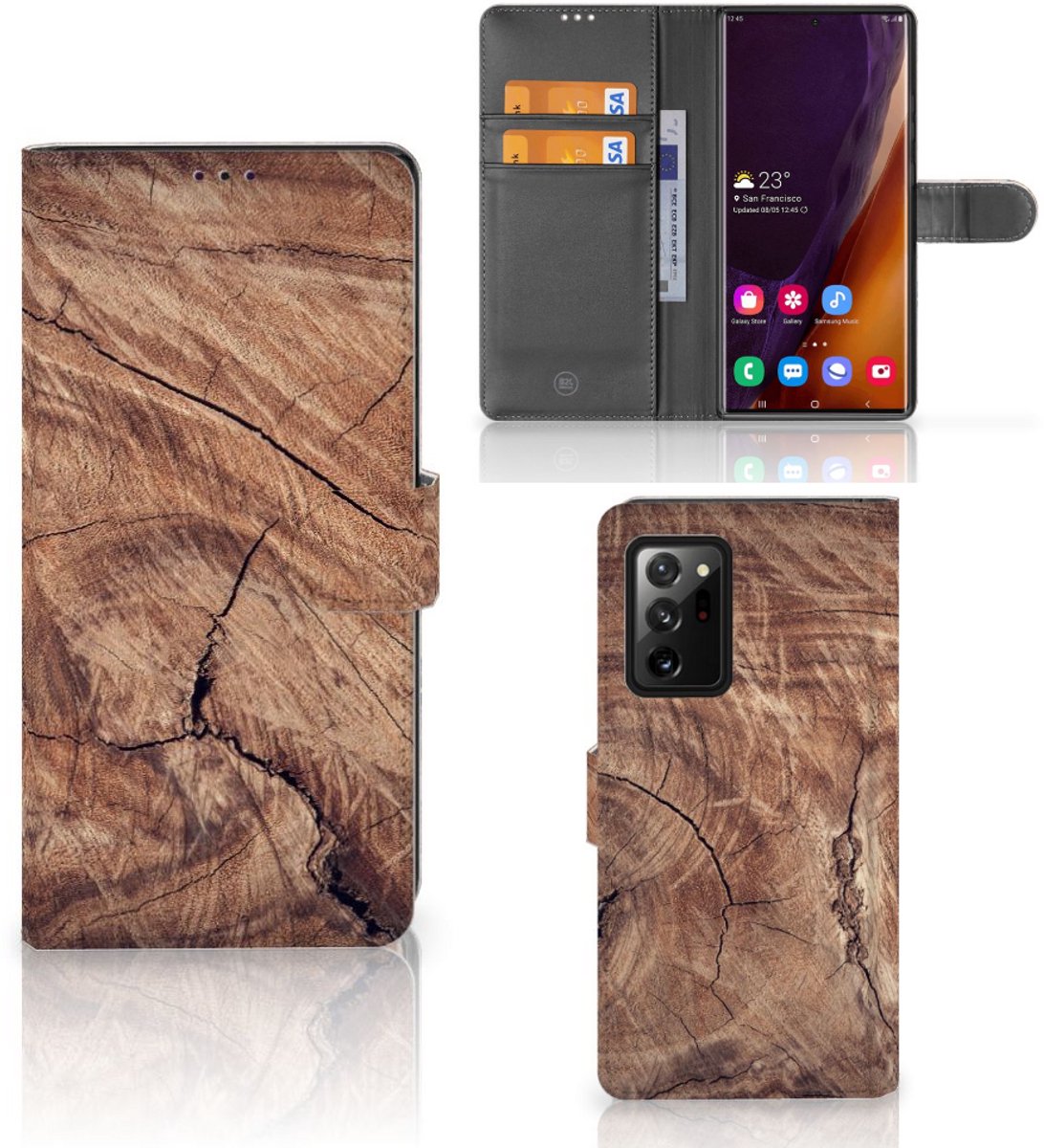 Samsung Galaxy Note20 Ultra Book Style Case Tree Trunk