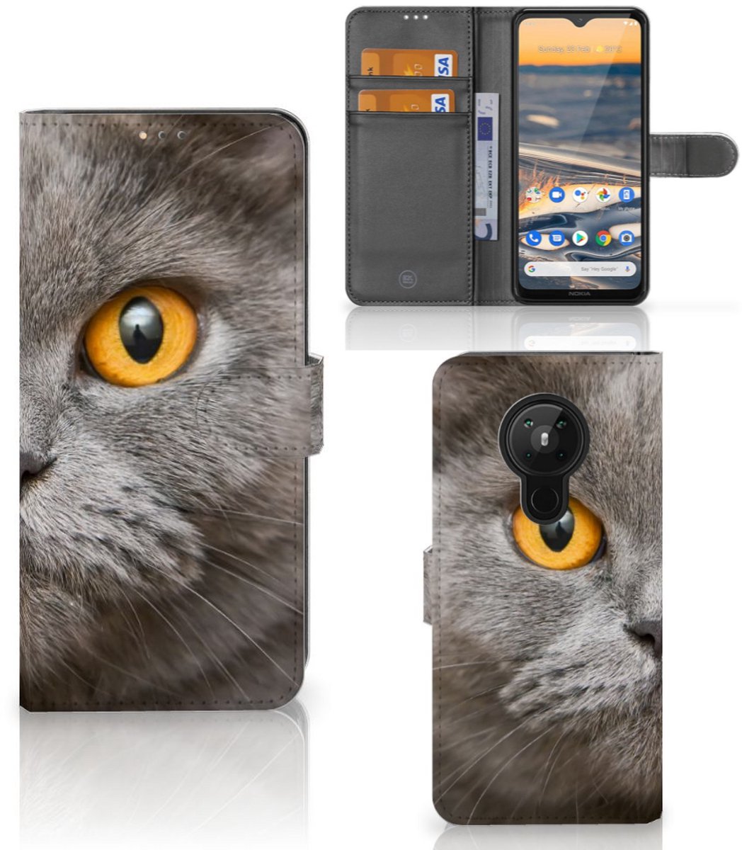 Telefoonhoesje met Pasjes Nokia 5.3 Britse Korthaar