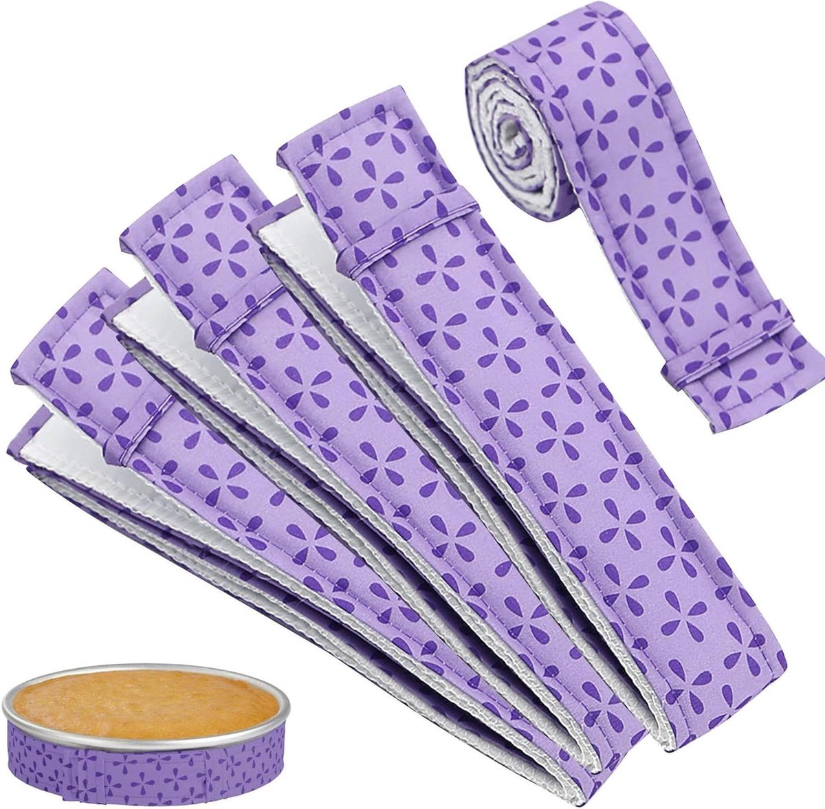 Cakevorm Vochtige Strips - Bakken Gelijkmatige Strip - Cake Bakken - Voorkomt Kroning
