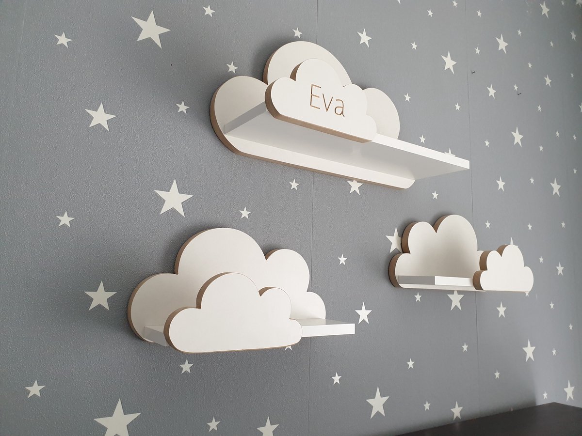 Moliland Moli - Kindertrapleuning - Scandinavisch Design - Personaliseerbaar - Hoogwaardige MDF