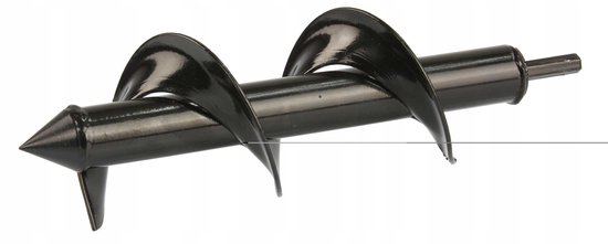 Mar-Pol - Grondboor - 8 x 25 cm - Staal - Zwart — afbeelding 5