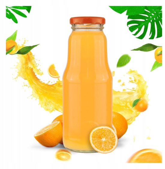 Bimberek - FRUIT Serie - Glazen Flessen - 300ml - Met Deksel van Bimberek — afbeelding 3