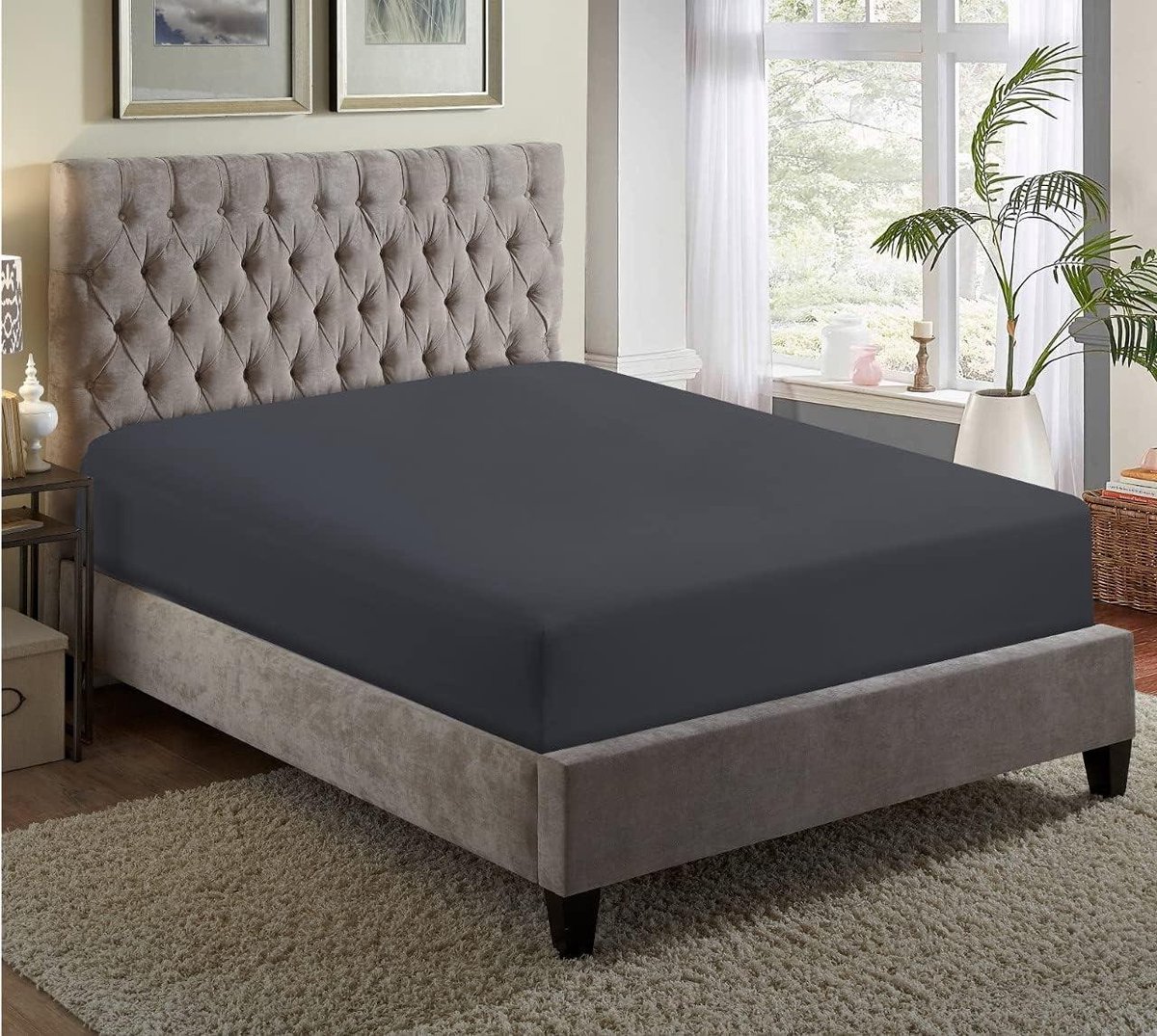 Hoeslaken Luxe - Bed Laken - Comfortabel Slapen - Poly Katoen Blend - Koning 150x190+25 cm