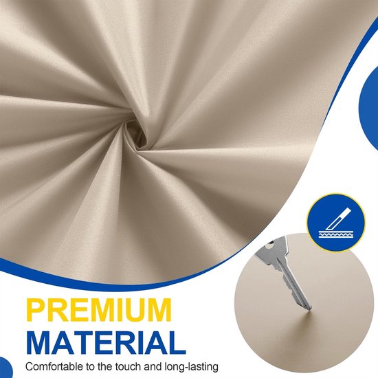 Reparatieset Patches - Zelfklevend Nylon - Kleding Herstellen - Sterke Hechting - 21 x 28 cm - Beige — afbeelding 3