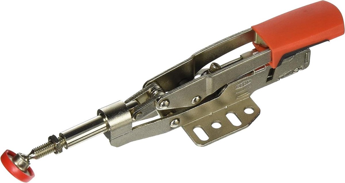 Horizontale Klem - Hefboomklem Zelfaanpassend - Snel Werkstukken Klemmen - Automatische Hoogteaanpassing - 22.5 cm lengte - Zilverkleurig