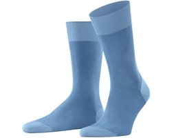 FALKE Fine Shadow gedessineerd katoen sokken heren blauw - maat 43-44