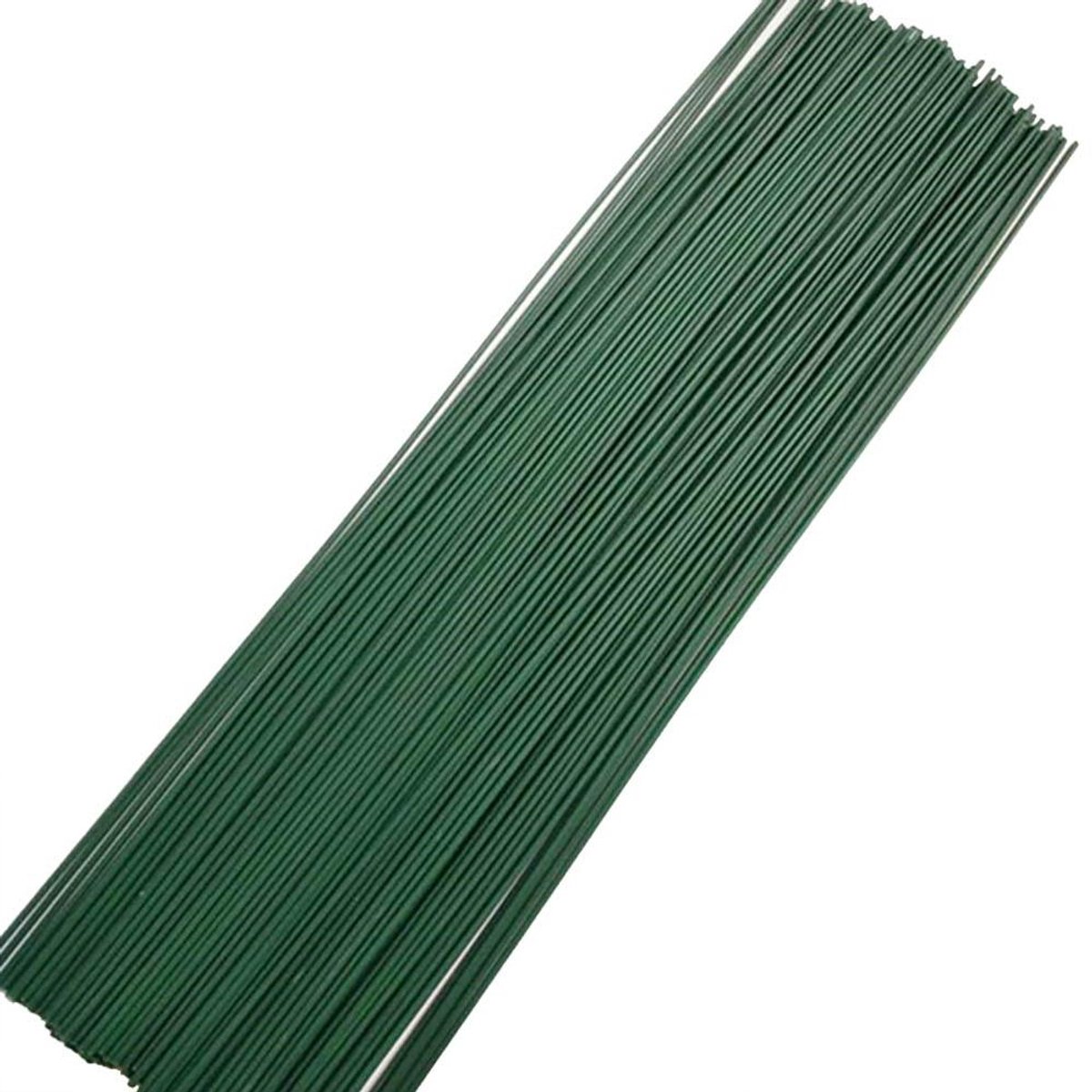 Bloemen Draadstokken - Bloemisten Draad - Bloemen Schikken - Gecoate Metalen Kern - 40 cm 50 Stuks - Groen