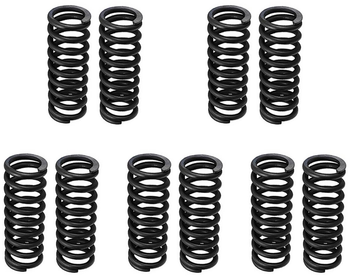 Drukveren Set - Verenstaal Spiraalveren - Machine Onderhoud - 65Mn Verenstaal - 1.0x12x30mm - Zilverkleurig