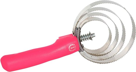 Metalen Veerstaaf - Vachtreiniger Paard - Los Haar Verwijderen - Robuuste Metalen Uitvoering - 16 cm - Neon Roze Metalen Veerstaaf - Vachtreiniger Paard - Los Haar Verwijderen - Robuuste Metalen Uitvoering - 16 cm - Neon Roze