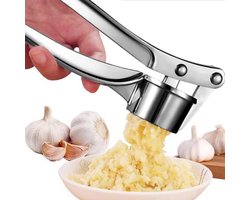 AKOAK 1 pak knoflookpers, roestvrij staal gember breker, roestbestendig, gemakkelijk te knijpen en schoon te maken, huishoudelijke keuken uiensnijder, antislip handvat