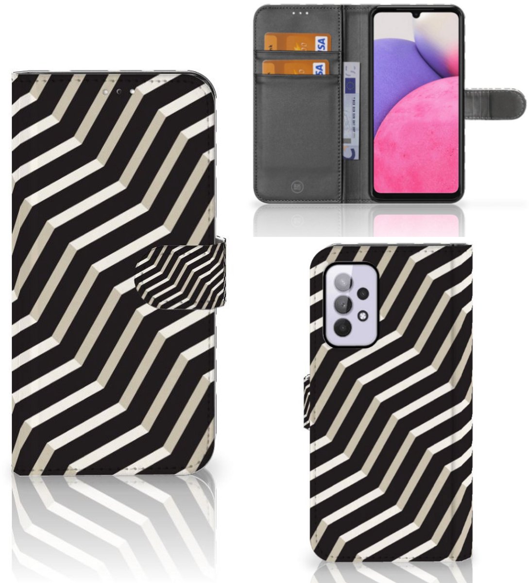 Boekhoesje voor Samsung Galaxy A33 5G Book Case Illusion