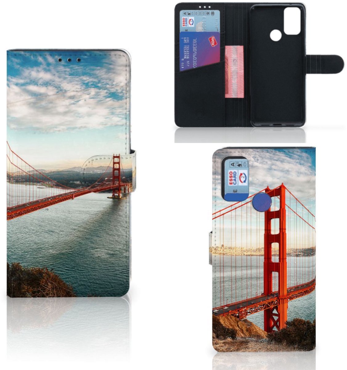 Alcatel 1S (2021) Flip Cover Golden Gate Bridge