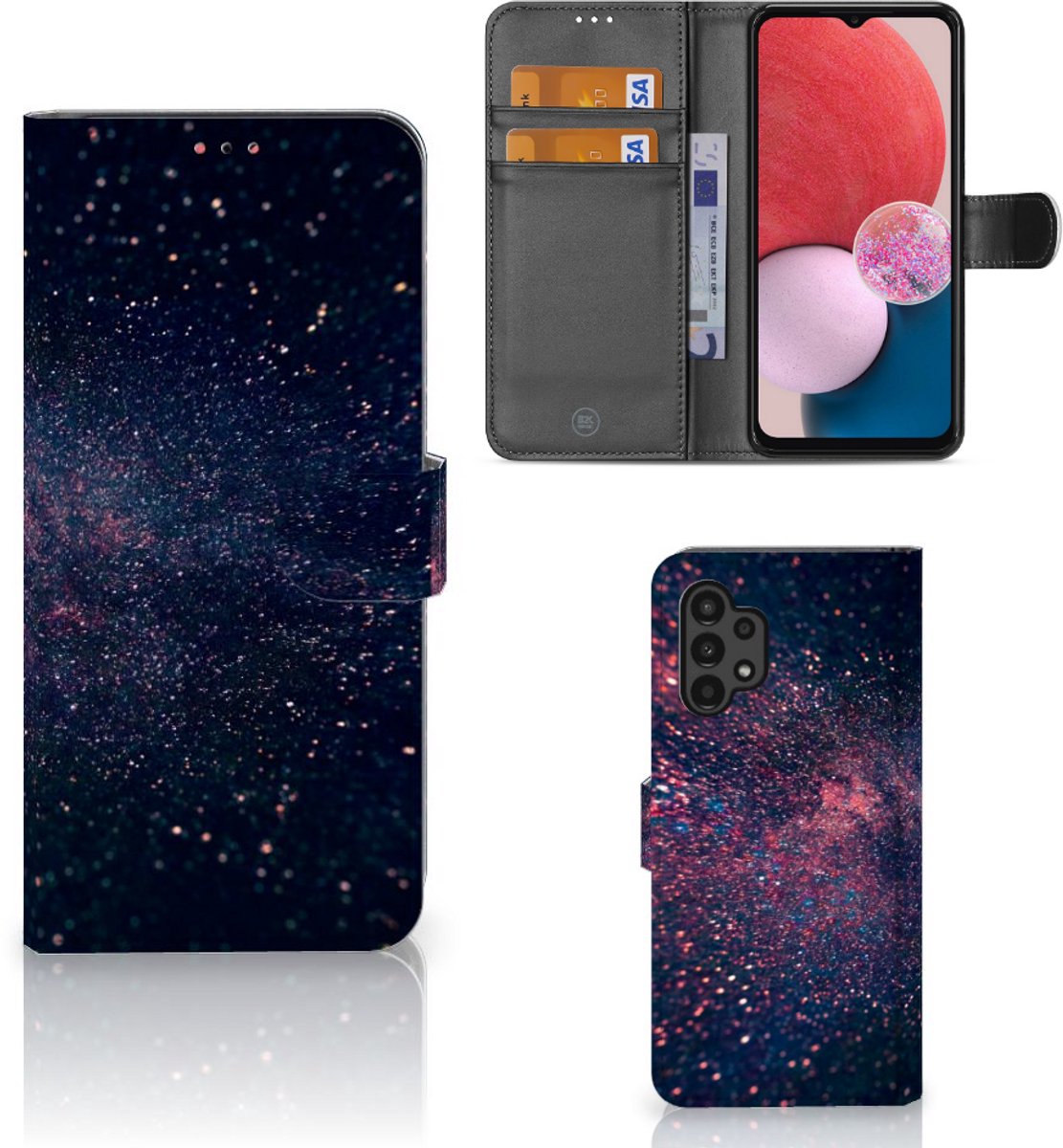 Samsung Galaxy A13 (4G) Book Case Stars