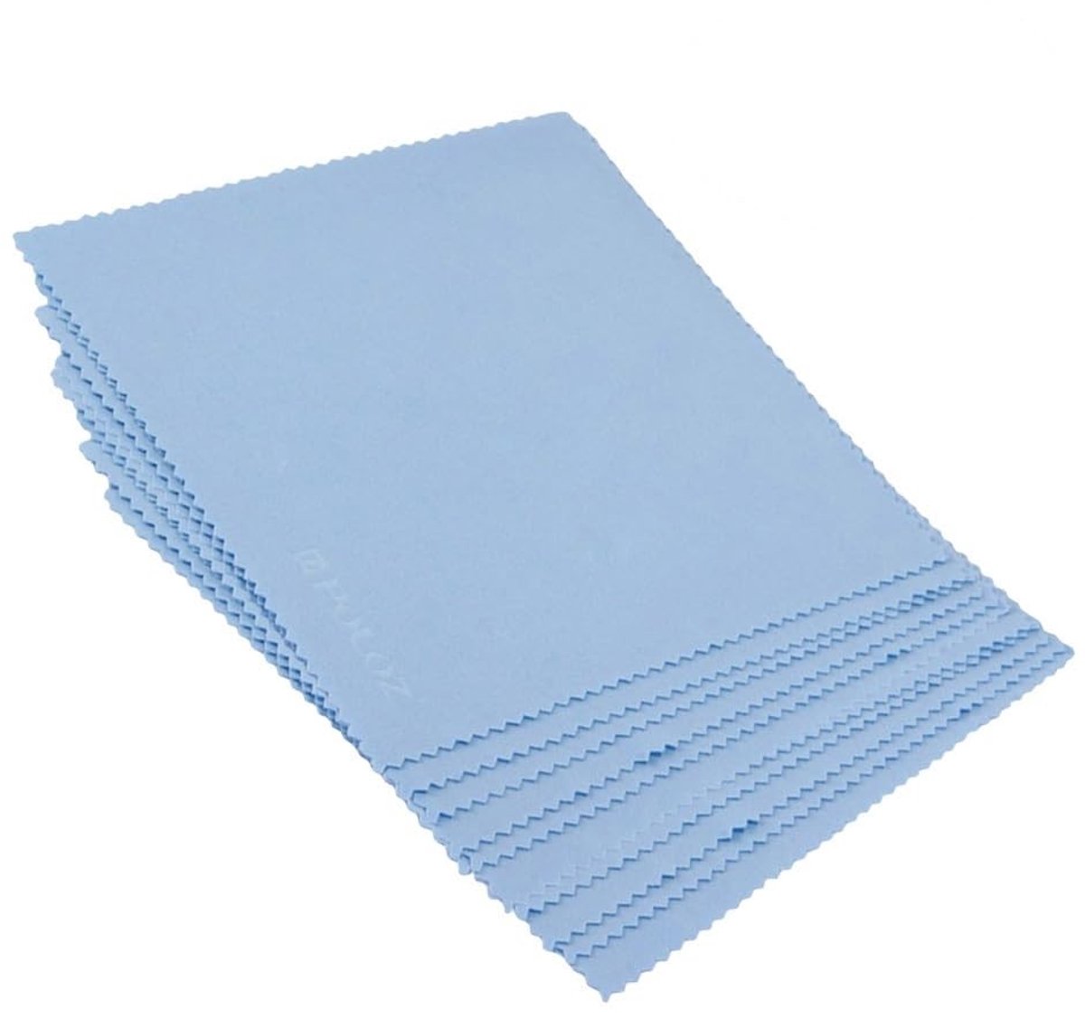 Cosensi - Microfibre schoonmaakdoekjes - Herbruikbaar - Blauw - Perfect voor brillen en camera's - 50 stuks - Ideaal voor onderweg