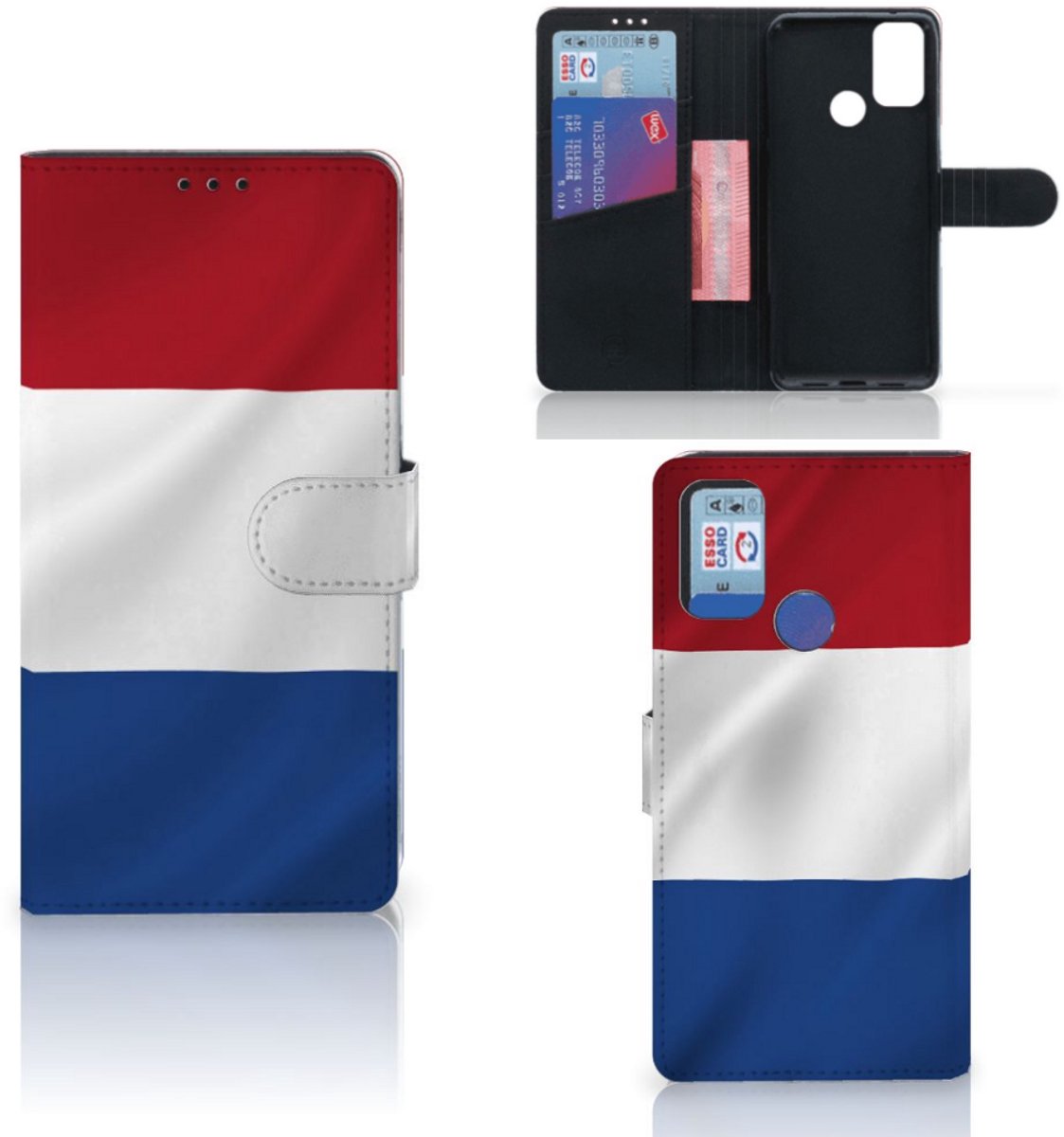 Alcatel 1S (2021) Bookstyle Case Nederlandse Vlag