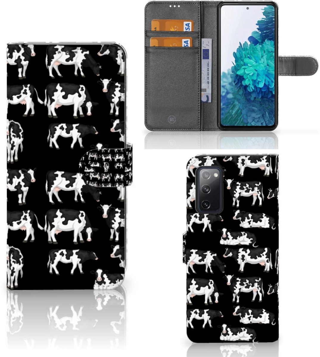 Samsung Galaxy S20 FE Telefoonhoesje met Pasjes Koetjes