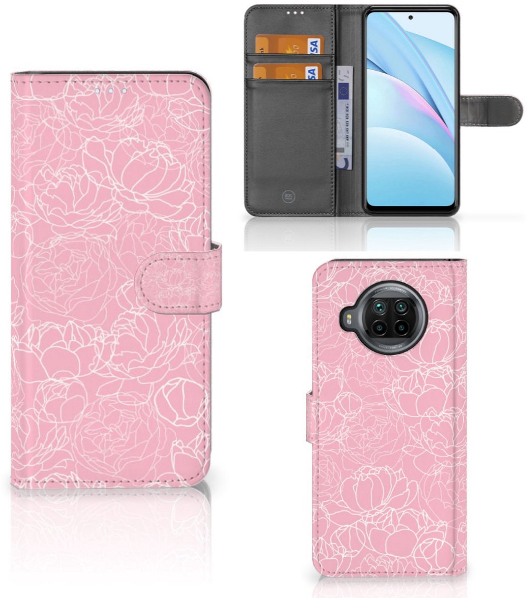 Xiaomi Mi 10T Lite Hoesje White Flowers