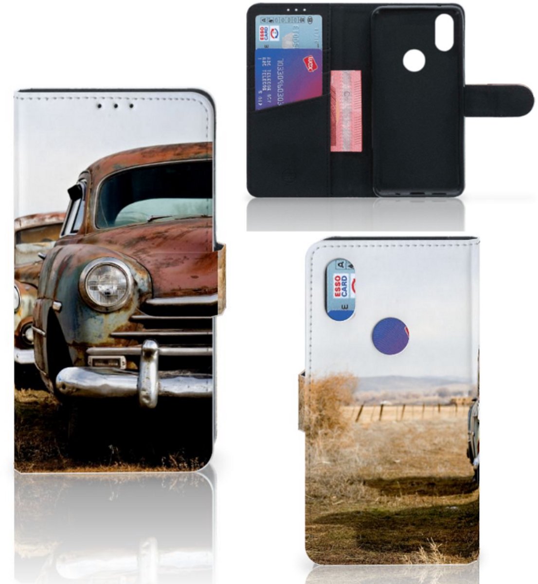 Xiaomi Mi Mix 2s Telefoonhoesje met foto Vintage Auto