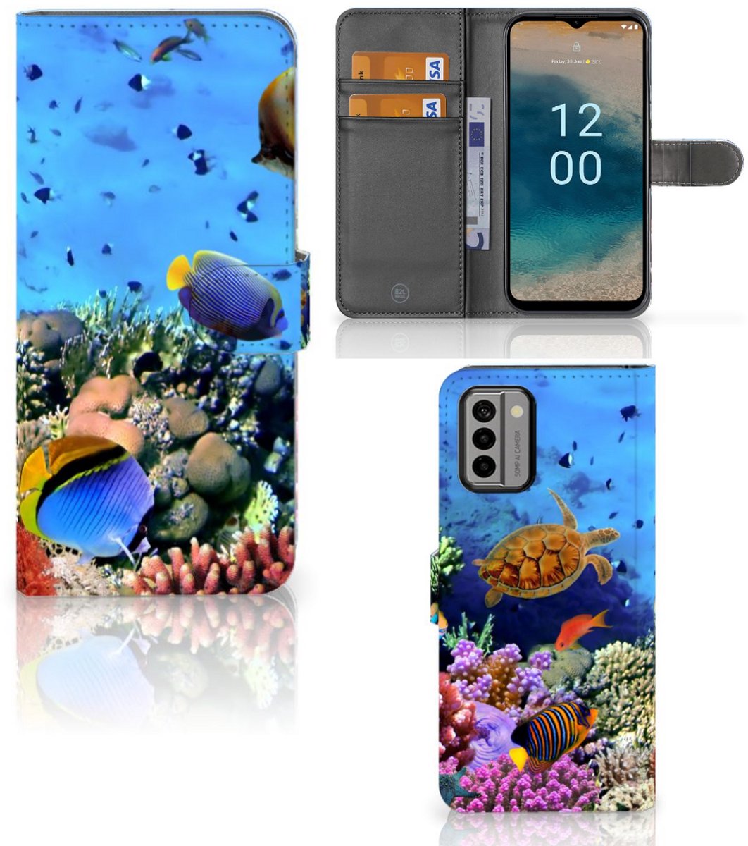 Nokia G22 Telefoonhoesje met Pasjes Vissen