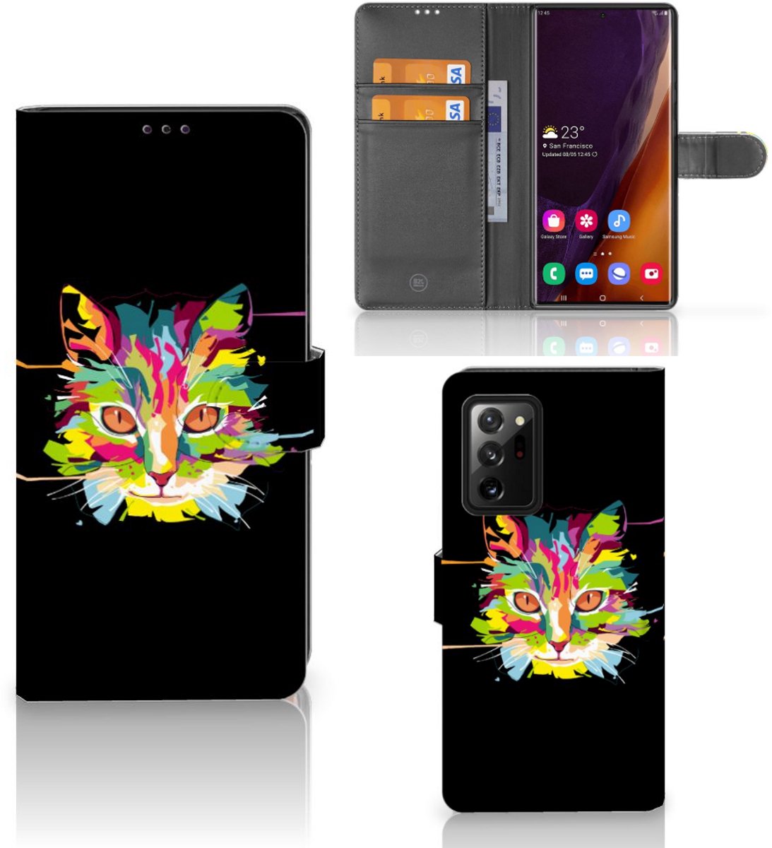 Samsung Galaxy Note20 Ultra Leuk Hoesje Cat Color