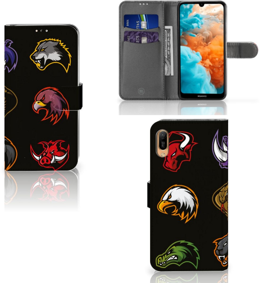 Huawei Y6 (2019) Leuk Hoesje Cartoon