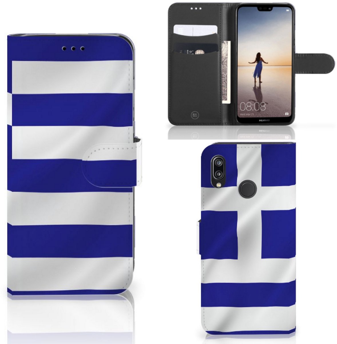 Huawei P20 Lite Bookstyle Case Griekenland