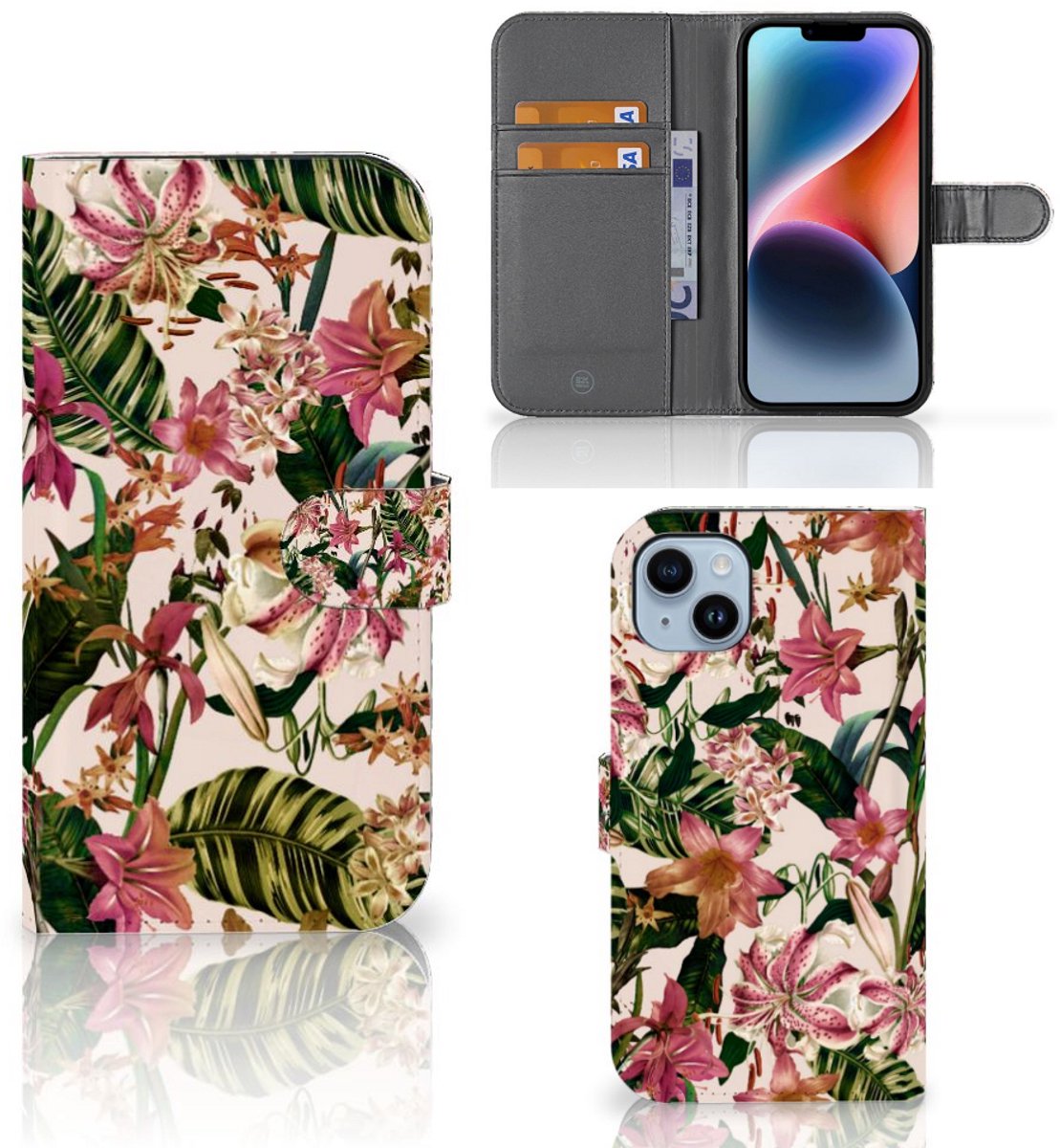 iPhone 15 Plus Hoesje Flowers