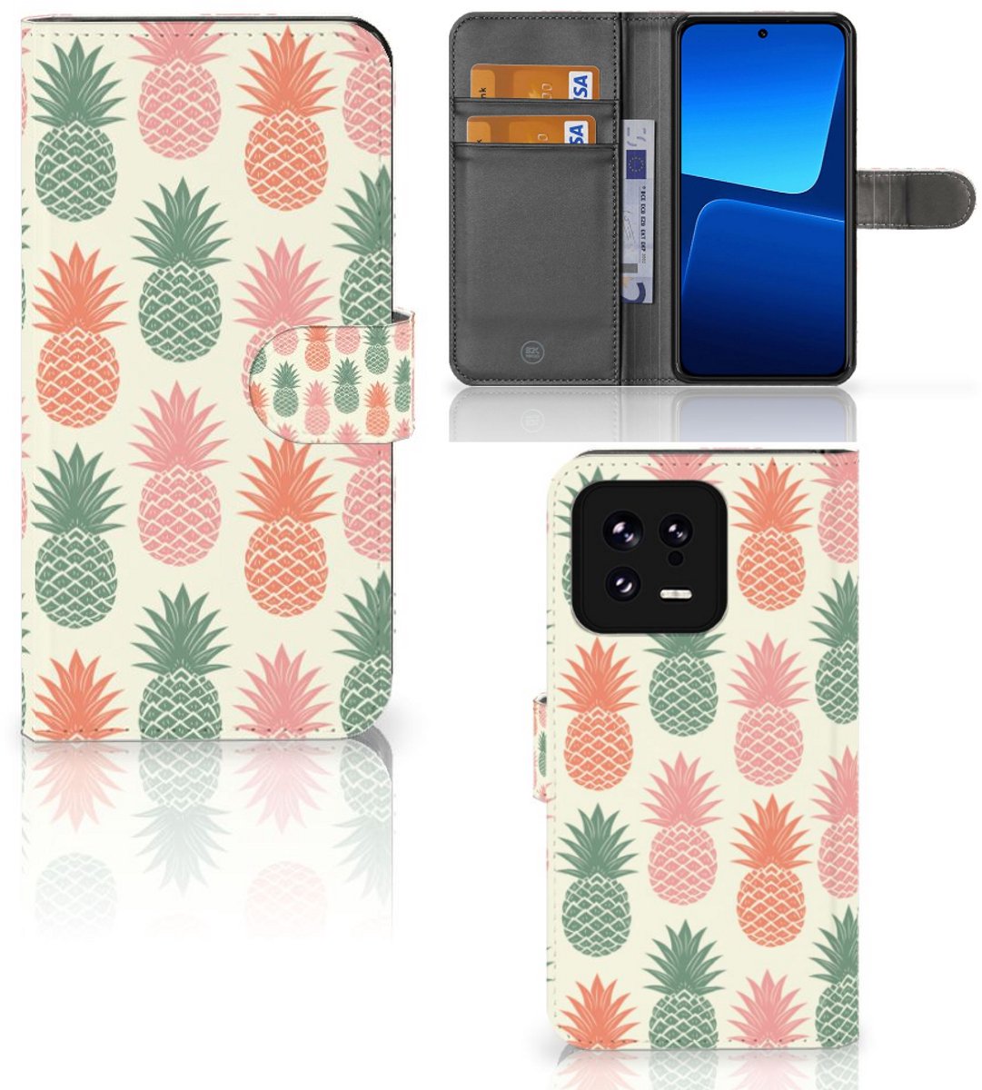Xiaomi 13 Book Cover Ananas