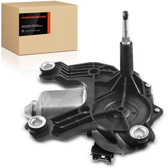 Ruitenwissermotor Achter - Motor Wissers - Auto Onderhoud - 3-polig 12V - 23 x 18 x 15 cm - Zwart