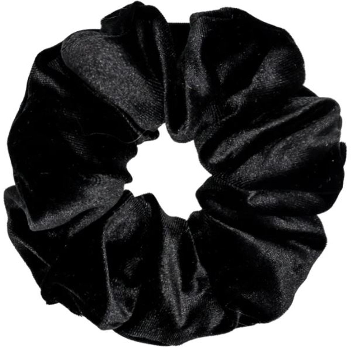 Scrunchie - Fluweel - Velvet - Haarwokkel - Elastiekje - Haaraccessoires - Froesel - Elastiek - Wokkel - Hair scrunchie - Haarelastiek - Haarband - Zwart - Jonyx