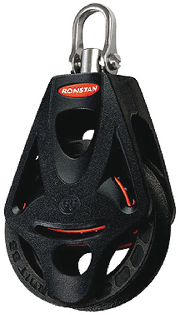 Ronstan RF55110 Orbit 55mm, 1-schijfsblok, swivel, hondsvot