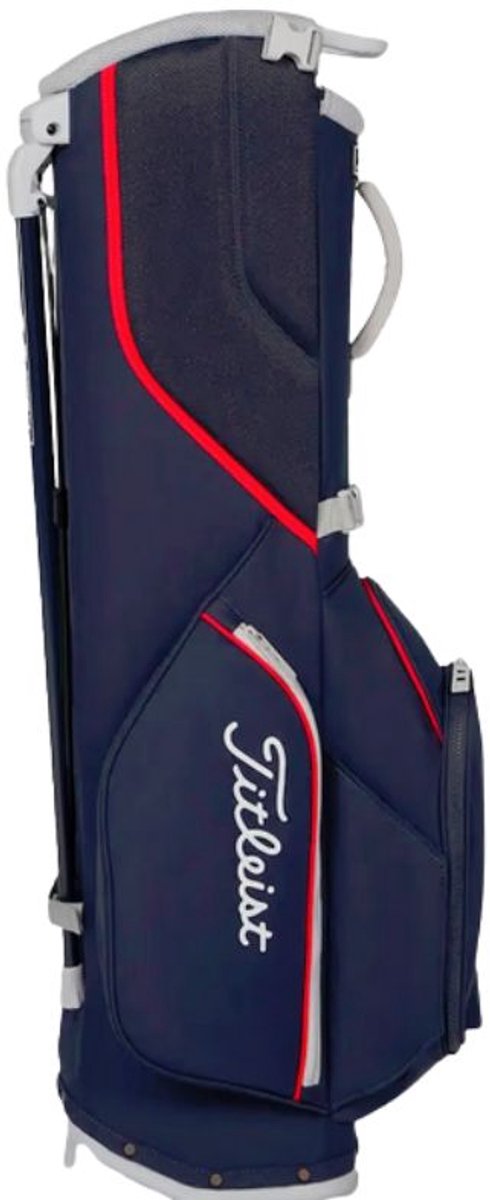 Titleist Players S4 Standbag Navy Wit Rood — afbeelding 4