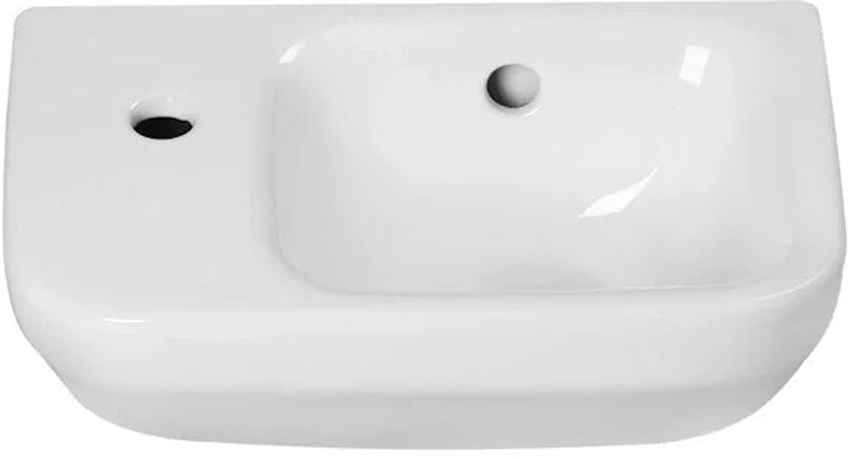 DutchLine Mini Smart Fontein - Glans Wit - Links