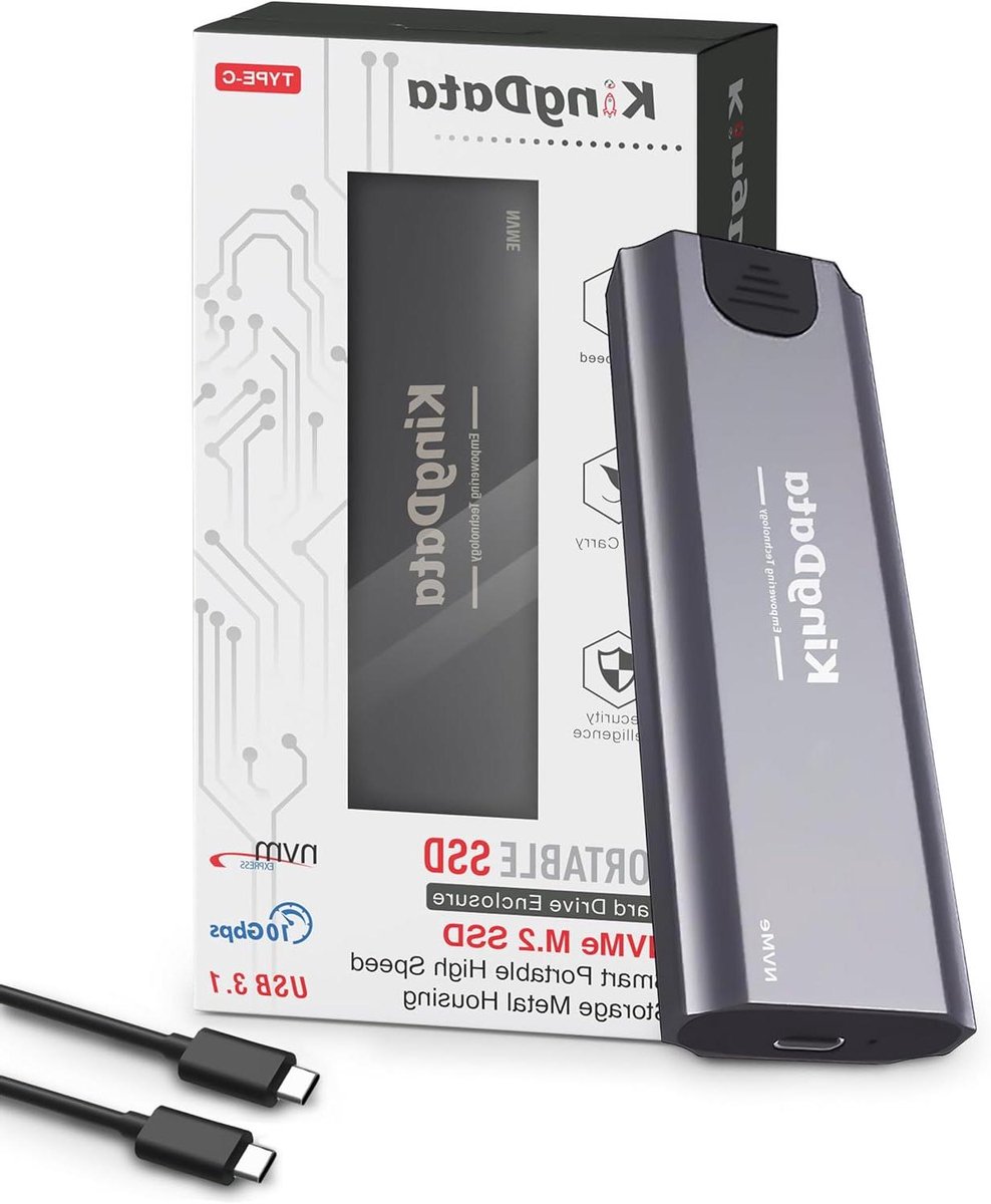 M.2 NVME Enclosure - SSD Behuizing - Snelle Data Transfer - Tool-free Installatie - 10Gbps - Zilver