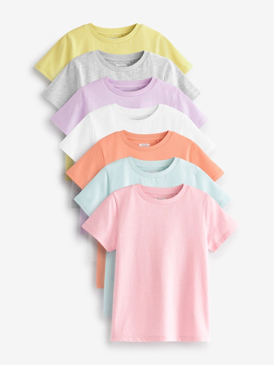 Next - Meisjes - T-shirts 7 Pack - Roze