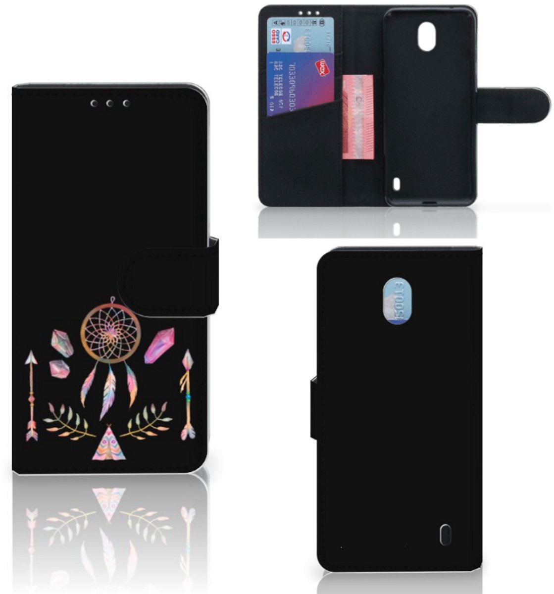 Nokia 1 Plus Leuk Hoesje Boho Dreamcatcher