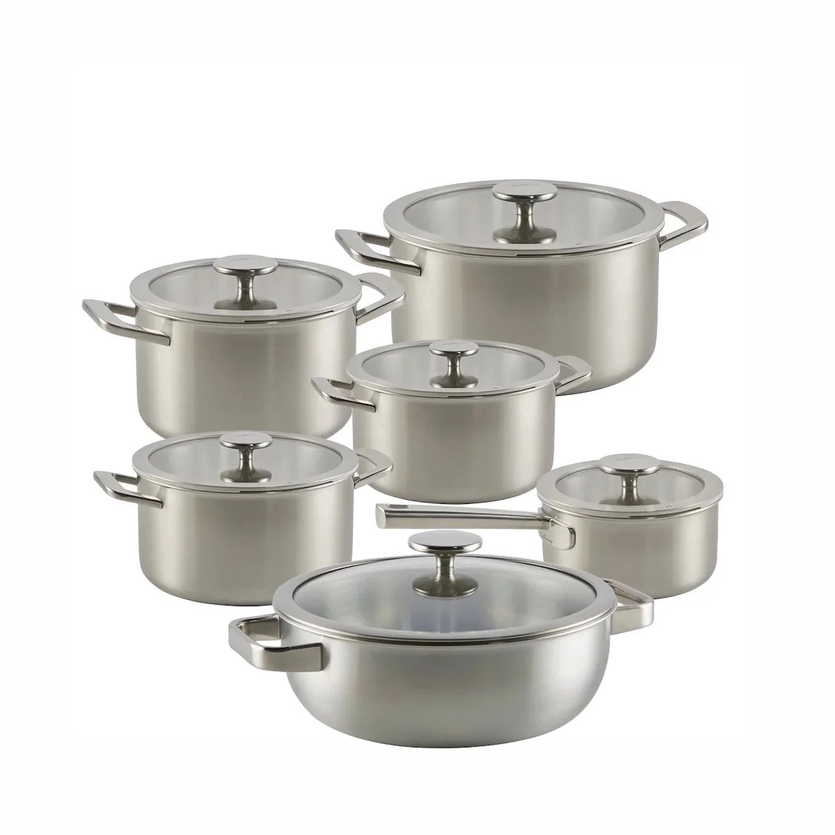 Habonne Allure Pannenset downdraft 6 delig - 5 ply RVS
