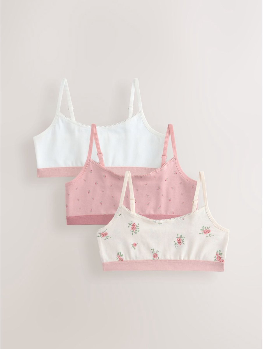 Next - Meisjes - Set van 3 crop tops - Roze
