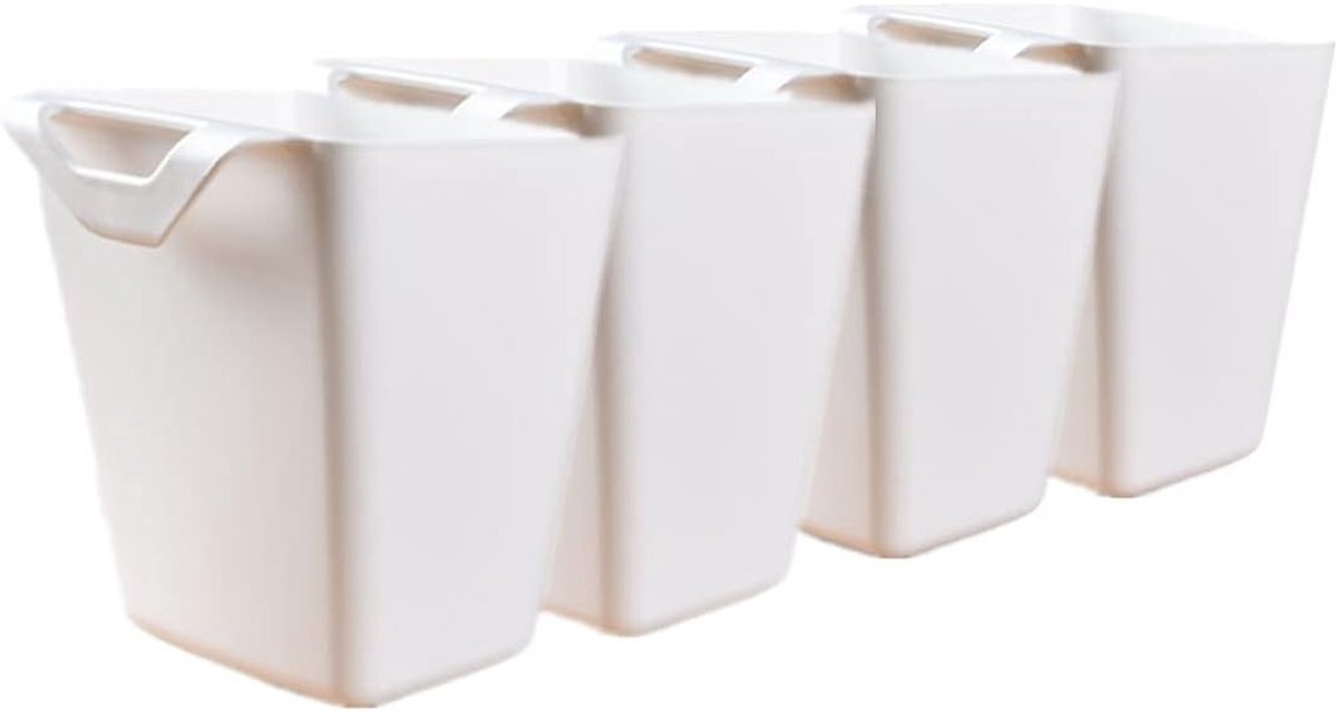 Hanging Cup Holders voor Trolley, 4 Stuks Opbergmanden voor Rollende Karren, Ideaal voor Planten en Make-up Accessoires, 4.75 x 4 Inch