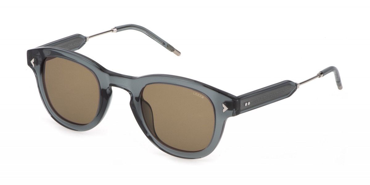 Lozza SL4315 Verde trasparente lucido 47/27/140 UNISEX Zonnebrillen