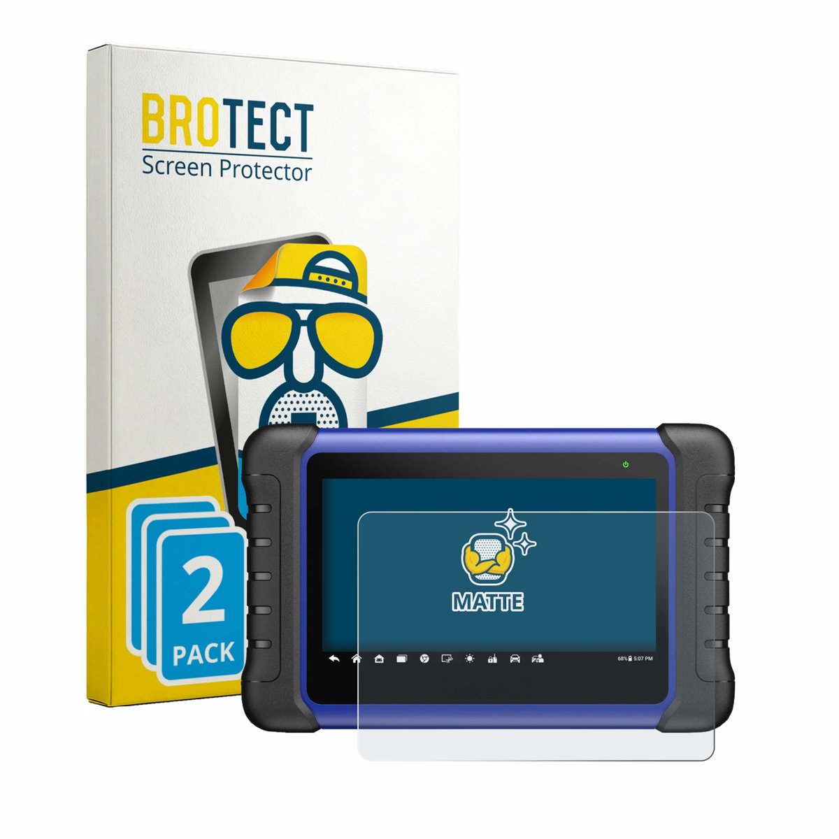 BROTECT - Screenprotector voor Autel MaxiIM IM508S - Folie Beschermfolie matte 2 Stuks
