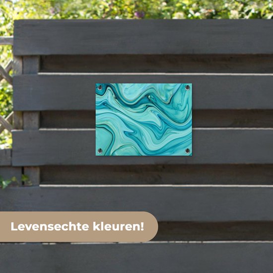 Décoration de Jardin Huile Turquoise - 40x30 cm