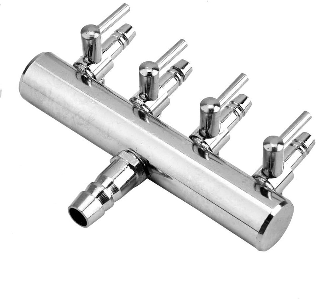 Luchtdistributeur voor Aquarium, Luchtstroomregelaar, Controleklep en Slangconnector van RVS voor Fish Tank