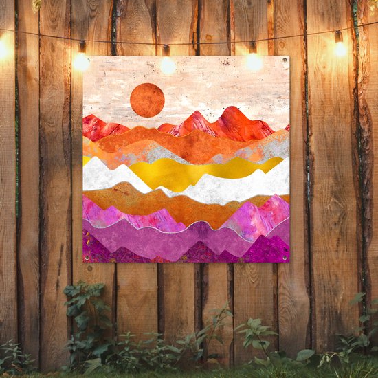 Torchon de jardin Lesbian - Or - Marbre - 100x100 cm