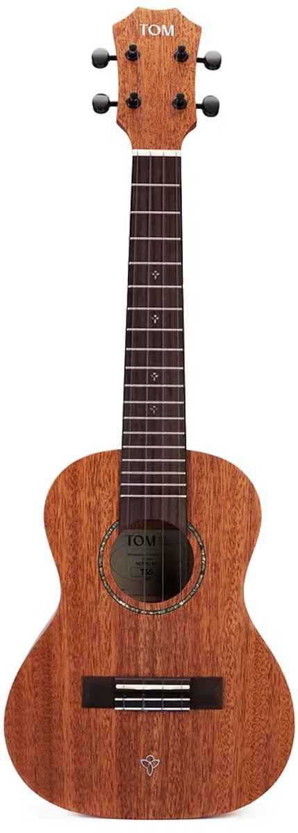 TOM T5 Concert Ukulele Massief Mahonie met Gecompenseerde Kam en Luxe Hoes