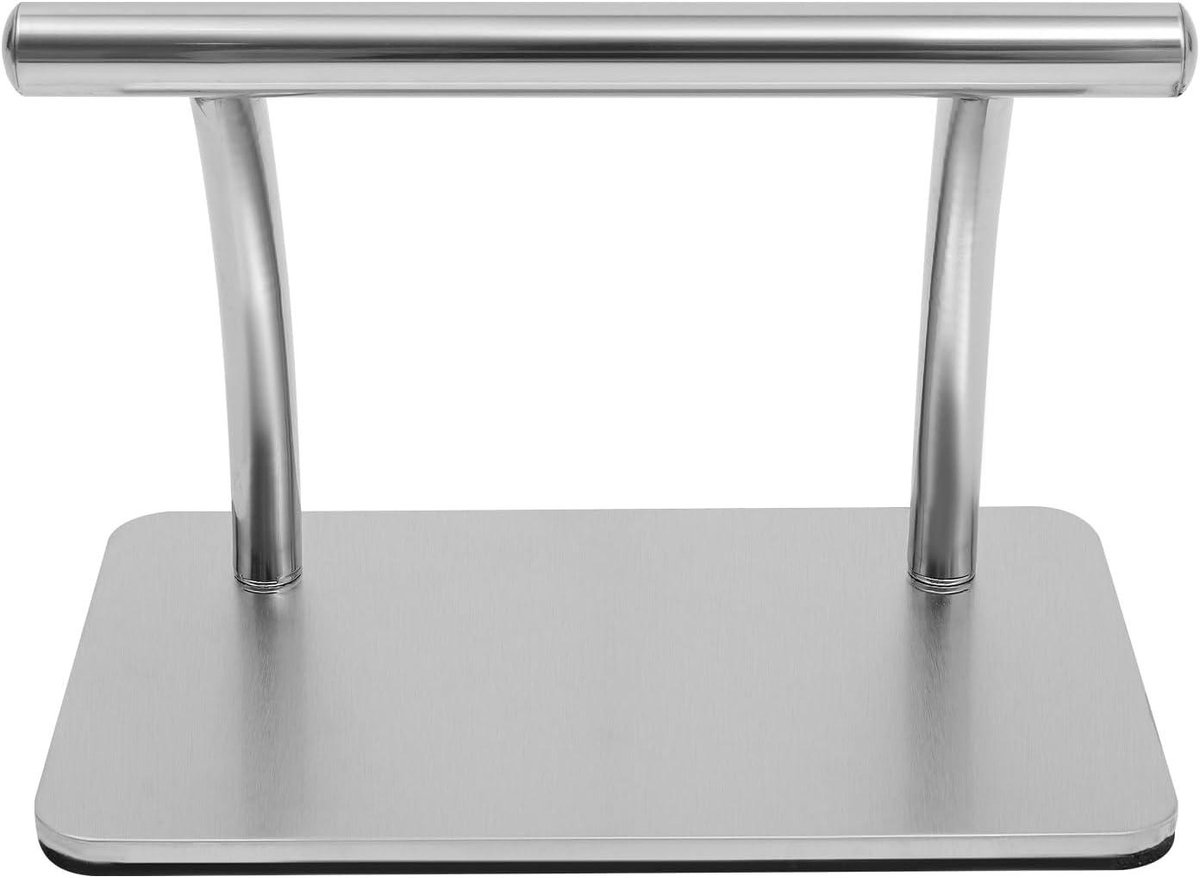 Voetsteun - Voetensteun Pedaal - Salon Comfort - Roestvrij Staal - 30 x 19 cm - Zilver