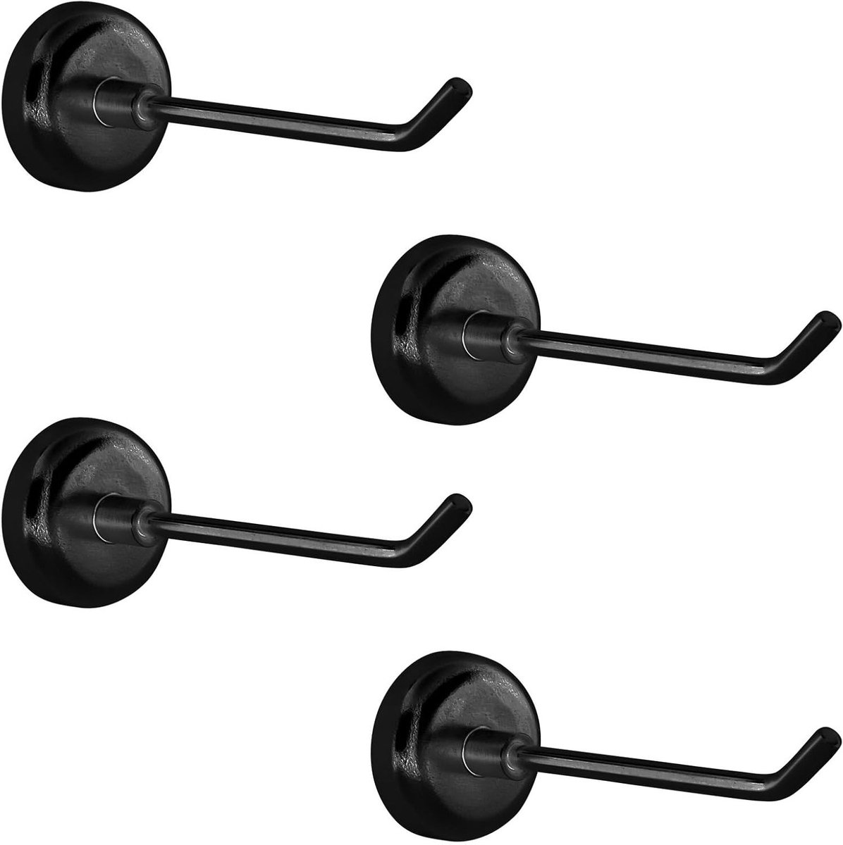 Sterke Magnetische Haken Set van 4 Stuks, Ideaal voor Keuken, Garage en Koelkast, Tot 3kg Draagvermogen