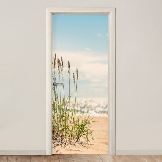 Sticker de porte Brins d'herbe dans les dunes - 80x205 cm - Poster de porte