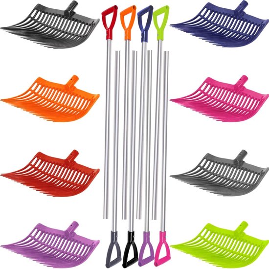 Vervangende steel - Zweedse vork steel - Mest verplaatsen - Aluminium met handgreep - 115 cm - Blauw — afbeelding 3