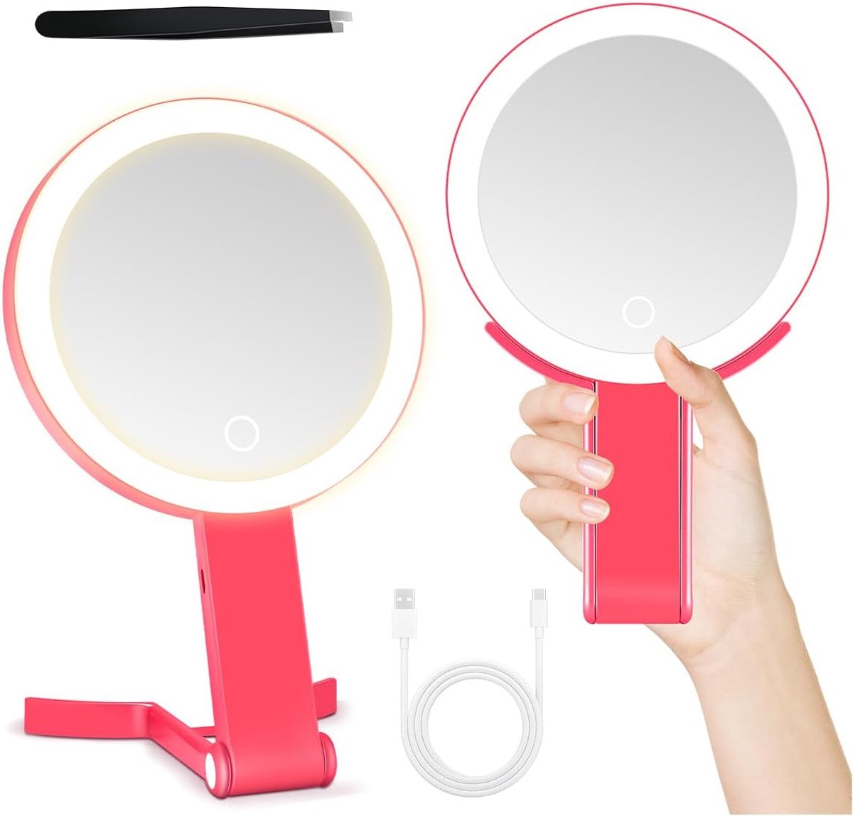 Vergrootspiegel met LED Verlichting 30x Vergroting voor Make-up en Precisiewerk